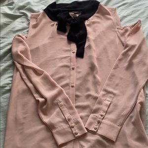 Black and Tan elegant blouse